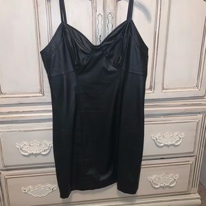 Leather dress - Free People Intimates size M